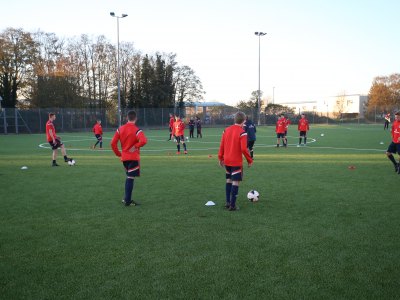 Under 16 training session