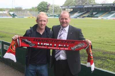 Darren Way celebrates his Benefit game