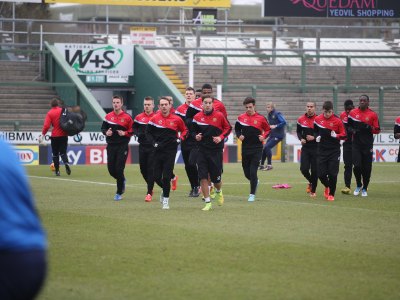 Training at Huish Park