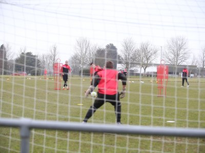 Training at Huish Park